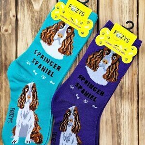 Unisex Canine Foozys Socks - Springer Spaniel